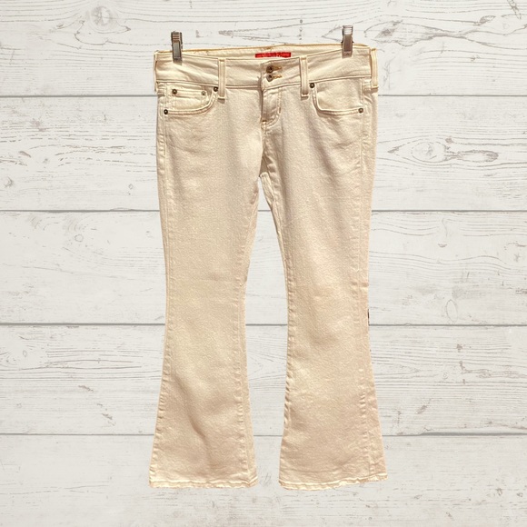 Hollister Low Rise White Flare Jeans | 3 - Picture 1 of 7